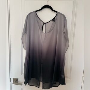 TORRID SHEER OMBRÉ BLOUSE SIZE 3X